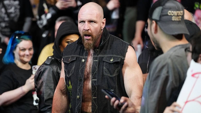Jon Moxley makes his entrance