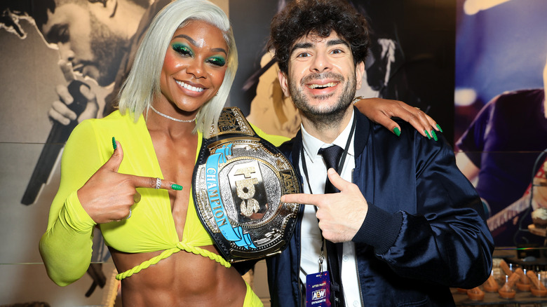 Jade Cargill and Tony Khan