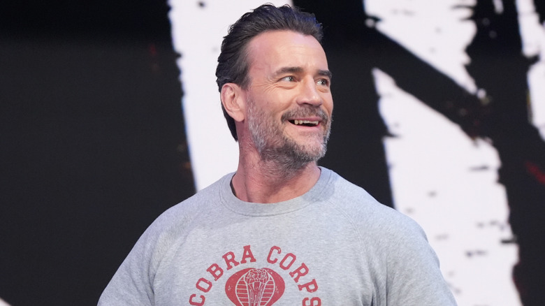 CM Punk arrives during The Elimination Chamber Kickoff Show at Scotiabank Arena on February 28, 2025 in Toronto, Canada.