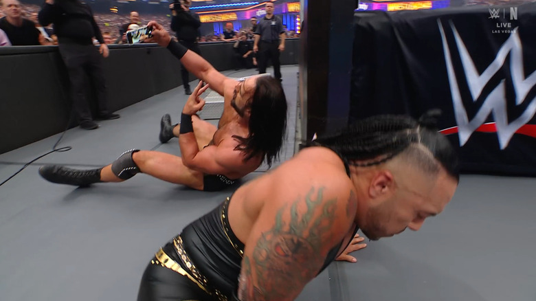 McIntyre taking a selfie with Priest