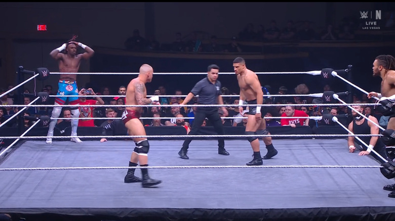 The four men in the ring