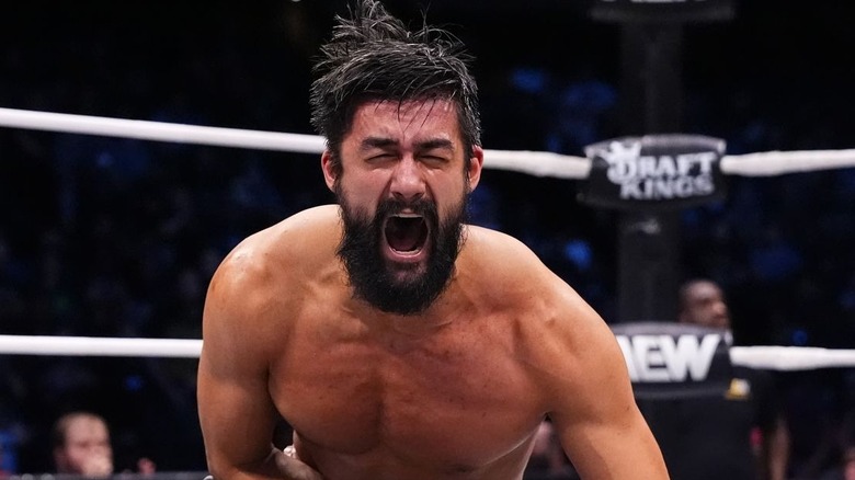 Wheeler Yuta yelling in the ring