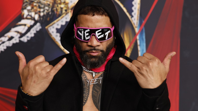 Jey Uso wearing sunglasses