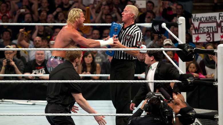 Dolph Ziggler cashing in money in the bank