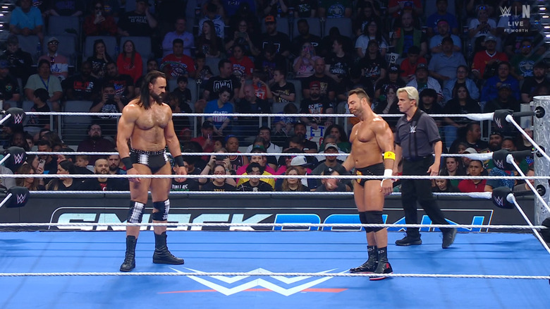 McIntyre and Knight in the ring