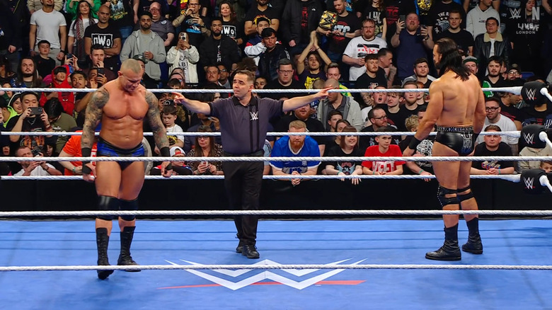 Orton and McIntyre staring each other down