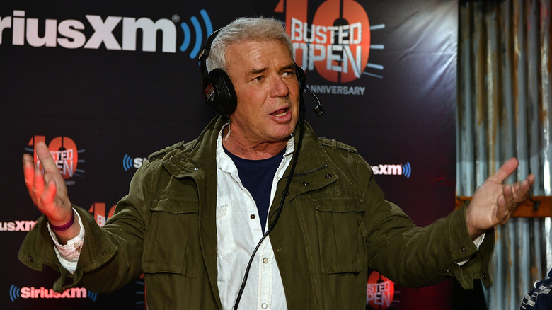 Eric Bischoff attends SiriusXM's "Busted Open" celebrating 10th Anniversary In New York City on the eve of WrestleMania 35 on April 6, 2019 in New York City.