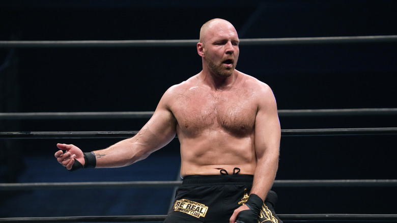 Jon Moxley poses