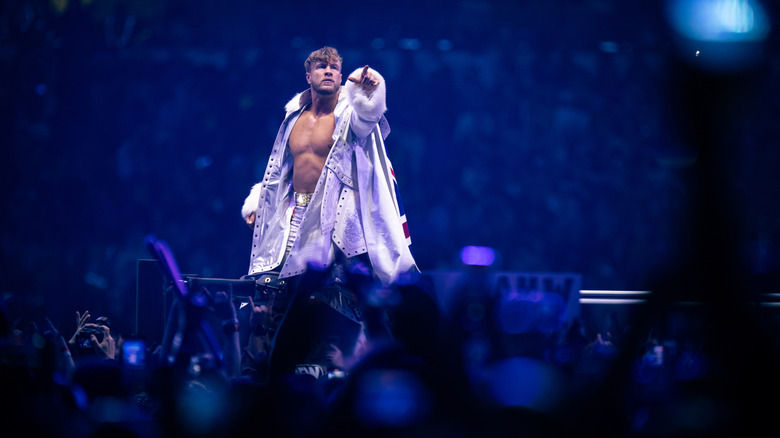 Will Ospreay makes an entrance