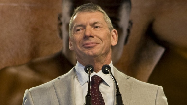 vince mcmahon at podium