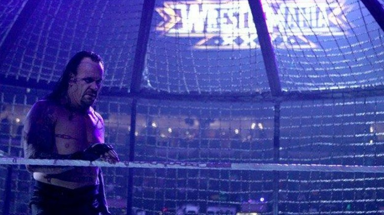 Undertaker inside the Elimination Chamber