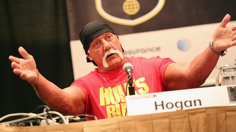 WWE Hall of Famer Hulk Hogan speaks onstage at 'Hit A Home Run With Content Creation And Streaming' during the 2015 SXSW Music, Film + Interactive Festival at Four Seasons Hotel on March 15, 2015 in Austin, Texas.
