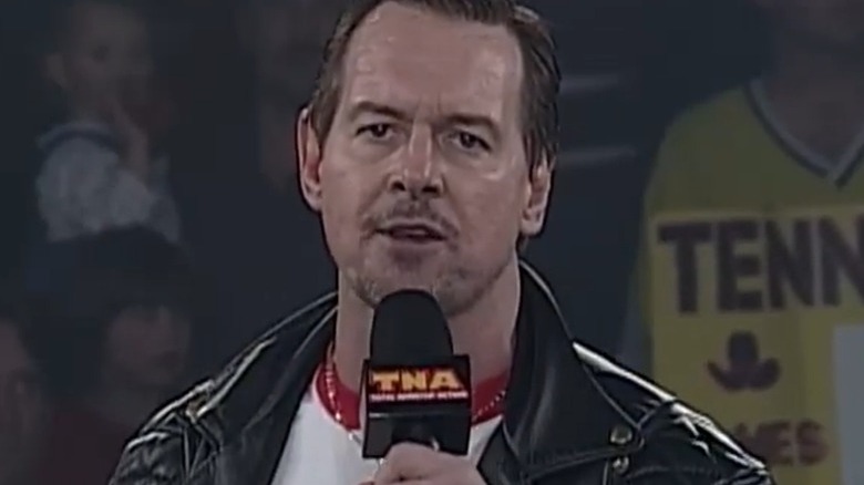 Roddy Piper cutting a promo