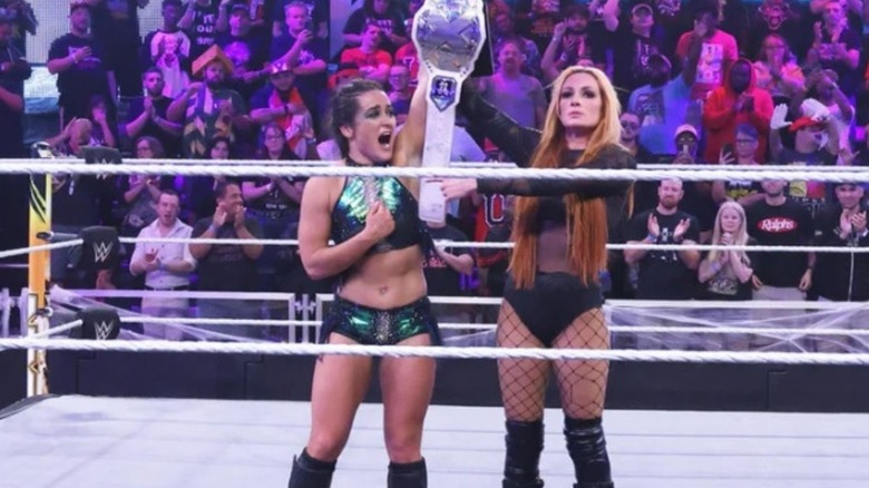 Lyra Valkyria and Becky Lynch