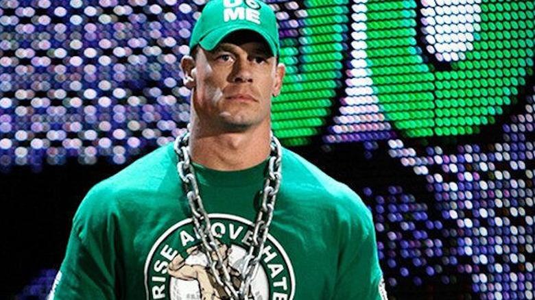John Cena makes an entrance.