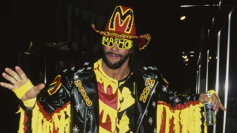 American wrestler 'Macho Man' Randy Savage attending the NATPE Convention in Las Vegas, January 21st 1995.