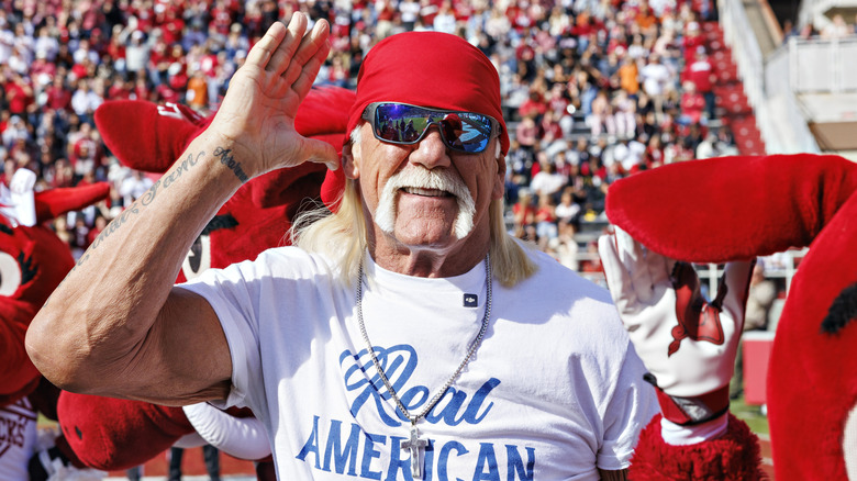 Hulk Hogan, moments before he turned to Jimmy Hart and asked "are they booing me?"