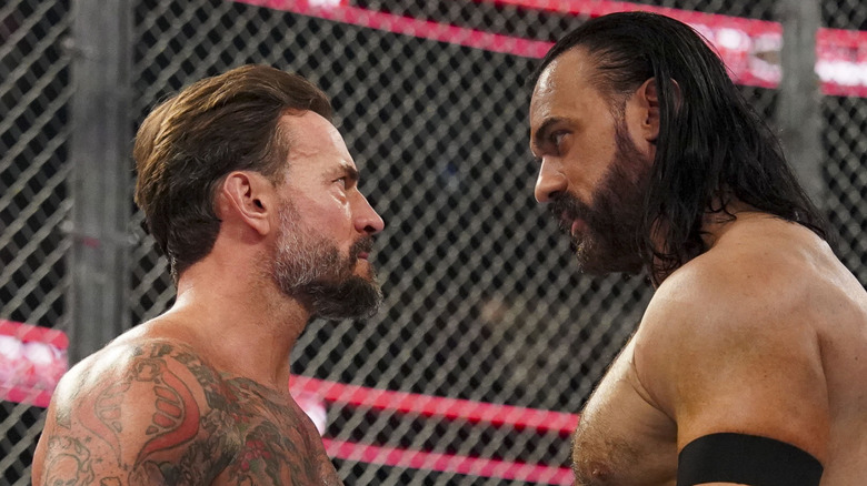CM Punk and Drew McIntyre at WWE Bad Blood
