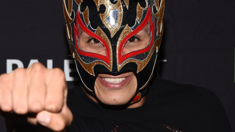 Wrestler Fenix arrives at The Paley Center for Media's PaleyFest 2016 Fall TV Preview of El Rey at The Paley Center for Media on September 9, 2016 in Beverly Hills, California.