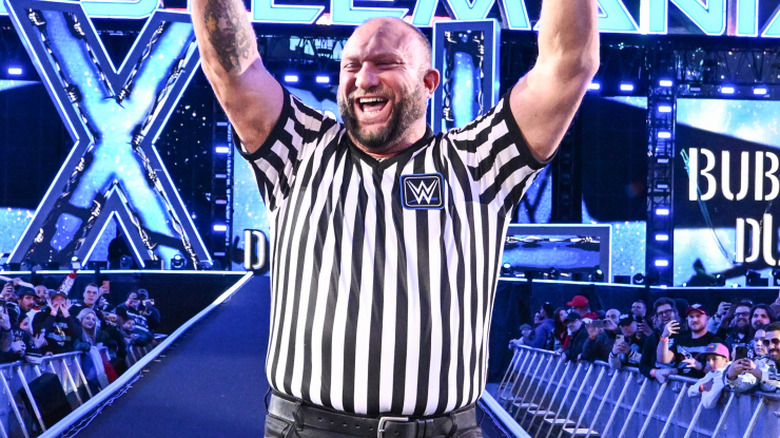 bully ray wearing a referee shirt