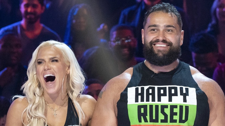 Lana and Rusev in 2019