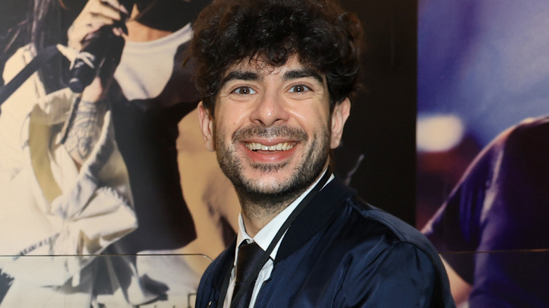 Tony Khan smiling