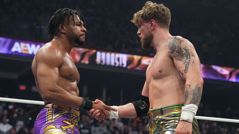 Kevin Knight and Will Ospreay at AEW Dynasty