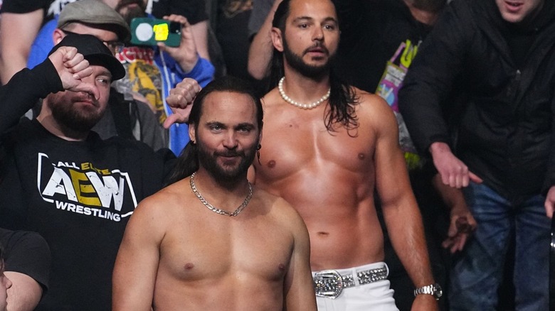 Young Bucks in the crowd at AEW Dynasty