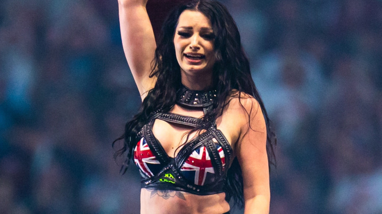 saraya getting emotional