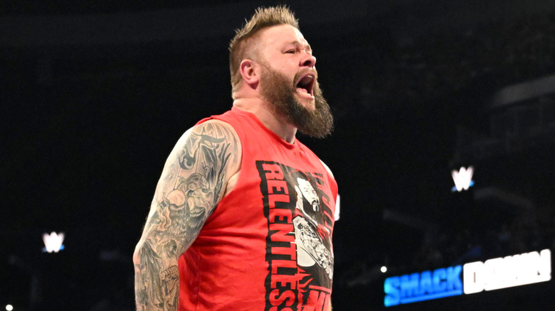 Kevin Owens yelling on WWE SmackDown
