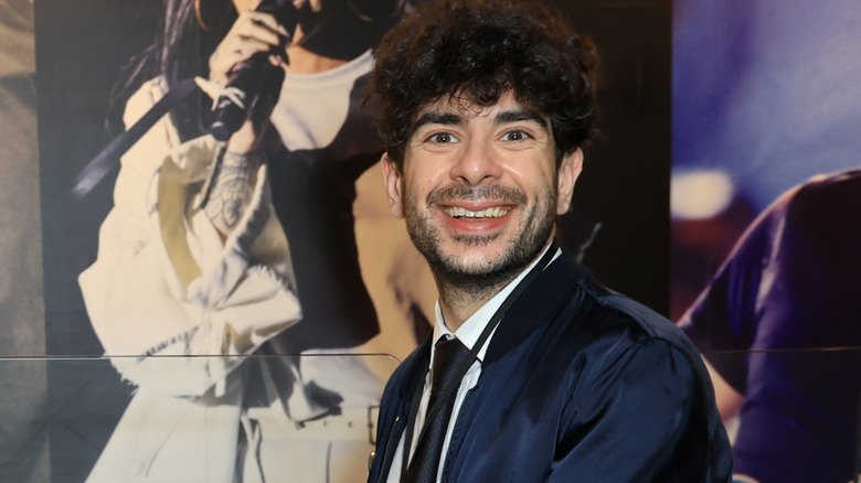 Tony Khan smiling