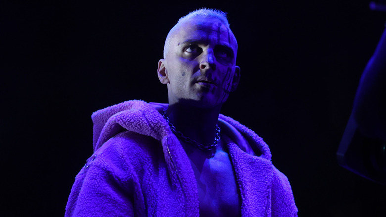 Darby Allin heads down to the ring before a match on "AEW Collision."