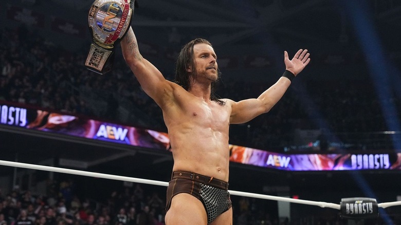 Adam Cole with the TNT Championship