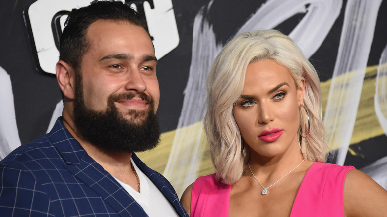 WWE superstars Rusev and Lana attend the 2018 CMT Music Awards at Bridgestone Arena on June 6, 2018 in Nashville, Tennessee.