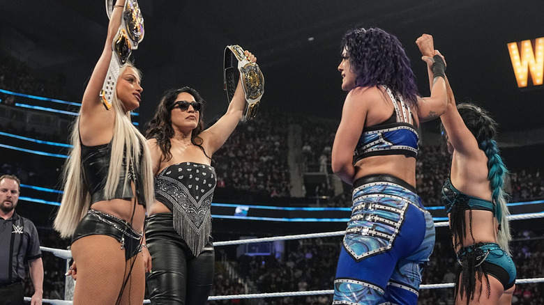Liv Morgan and Raquel Rodriguez face off with Bayley and Lyra Valkyria on SmackDown