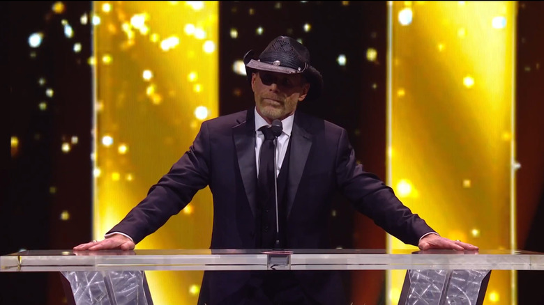 Shawn Michaels at the 2025 WWE Hall of Fame ceremony