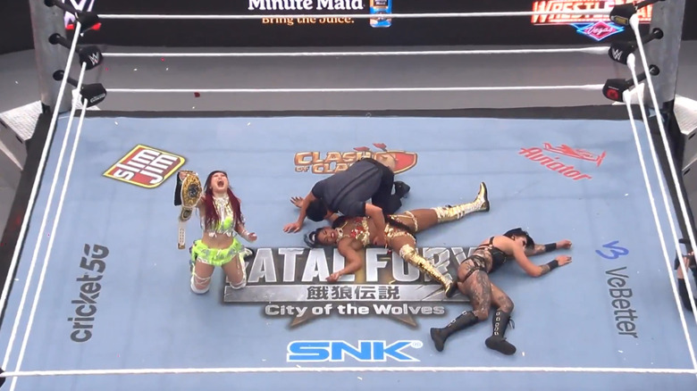 Iyo Sky retains her title at WrestleMania 41