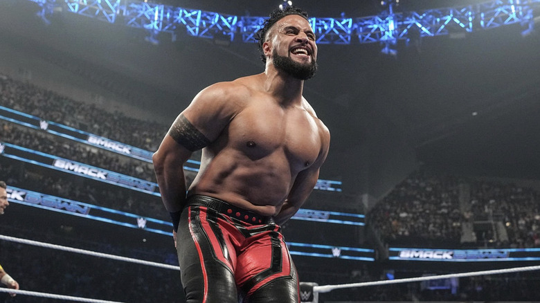 Tama Tonga prances about the ring on 