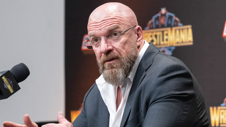 Triple H talking