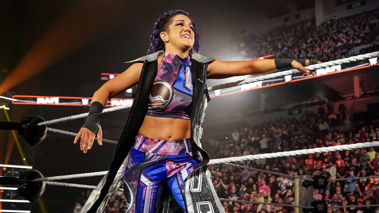 Bayley makes an entrance