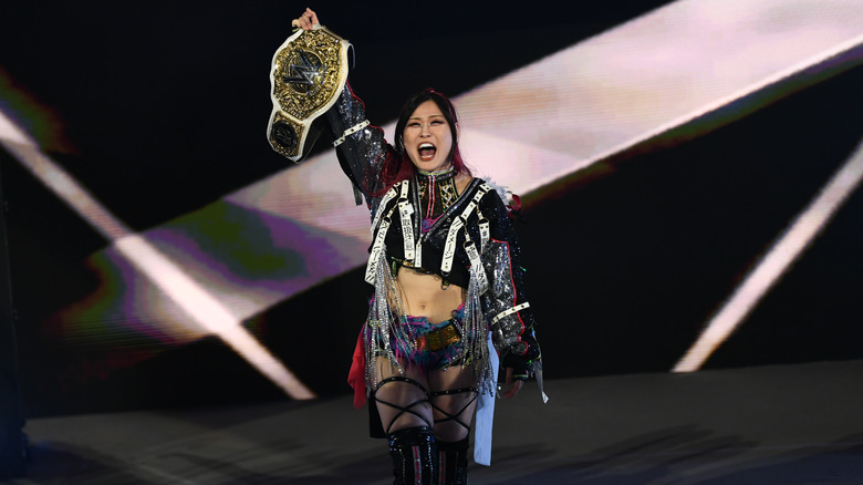 Iyo Sky makes an entrance
