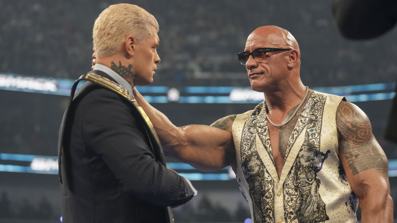 The Rock, lovingly, reaches out to Cody Rhodes before proclaiming the idea of taking the former champion's soul.