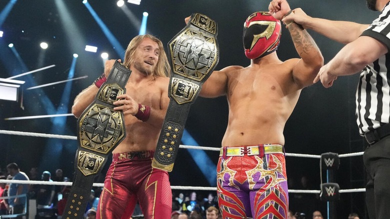 FrAxiom holding the NXT Tag Team Championship
