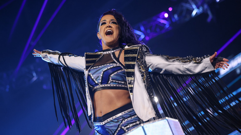 Bayley makes an entrance