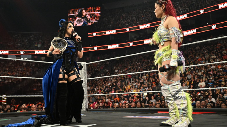 Stephanie Vaquer and IYO Sky on WWE Raw