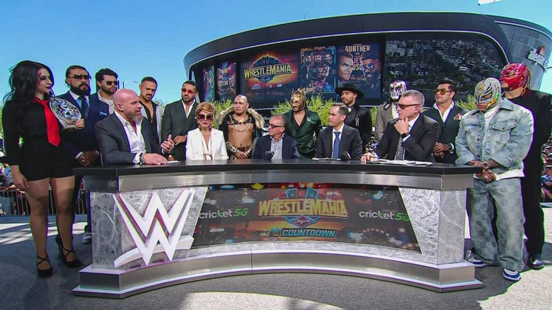 Triple H sits down with AAA's Marisela Peña and Dorian Roldán Peña, alongside WWE talent to announce WWE's acquisition of AAA
