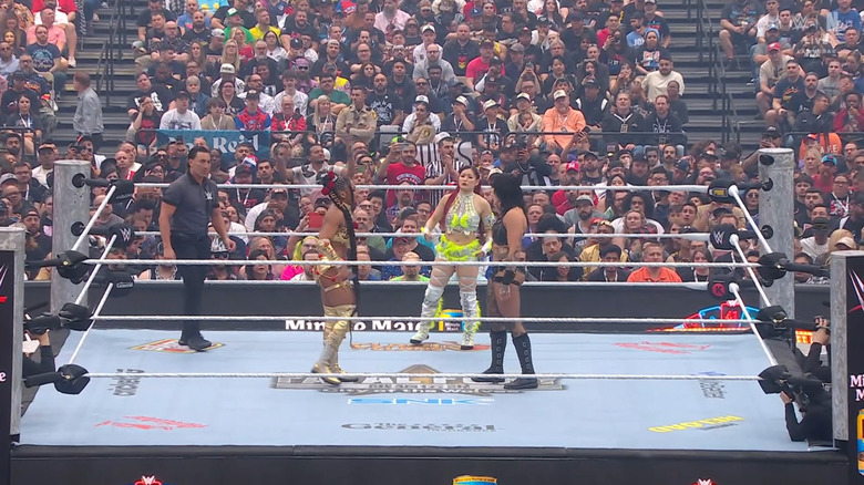 The three women in the ring