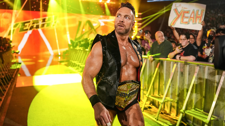 United States Champion LA Knight makes his entrance