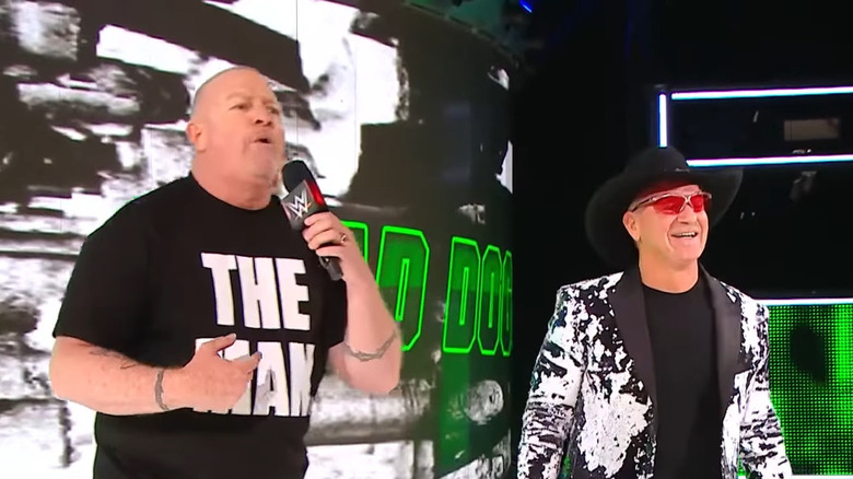 Road Dogg and Jeff Jarrett on ramp