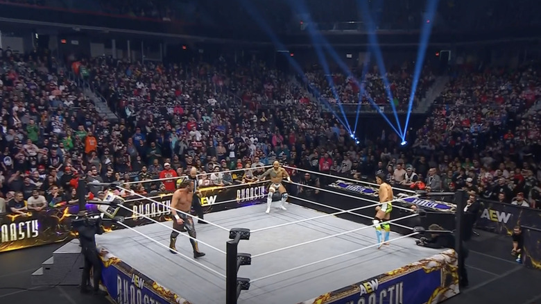 The three men in the ring